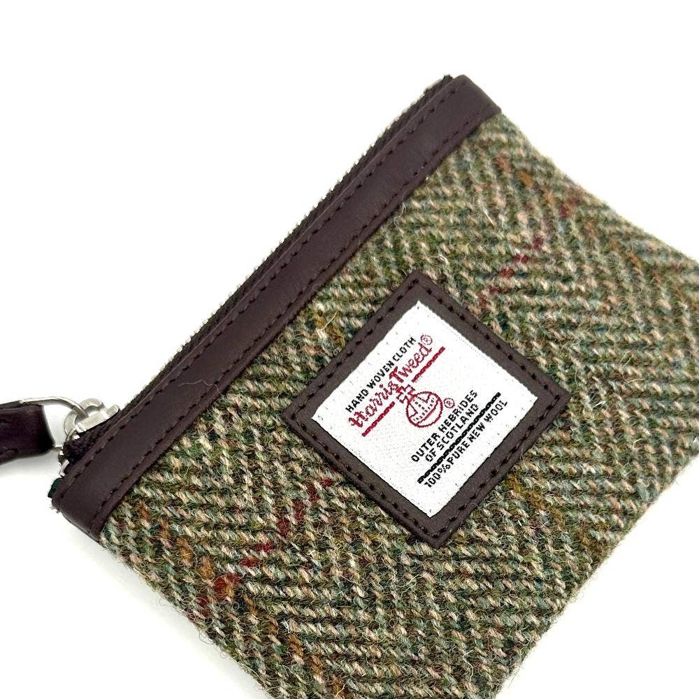 Harris Tweed Coin Purse Country Green