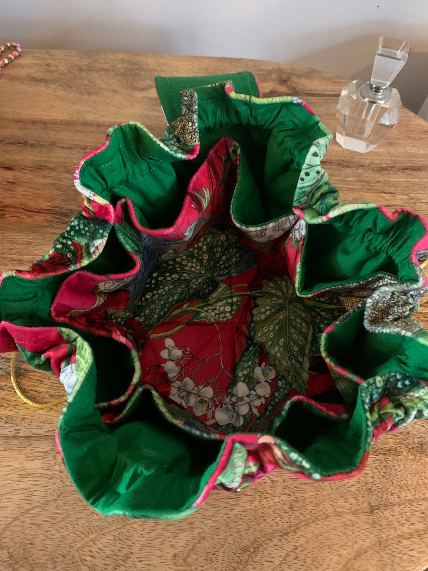 Red velvet Jewellery pouch