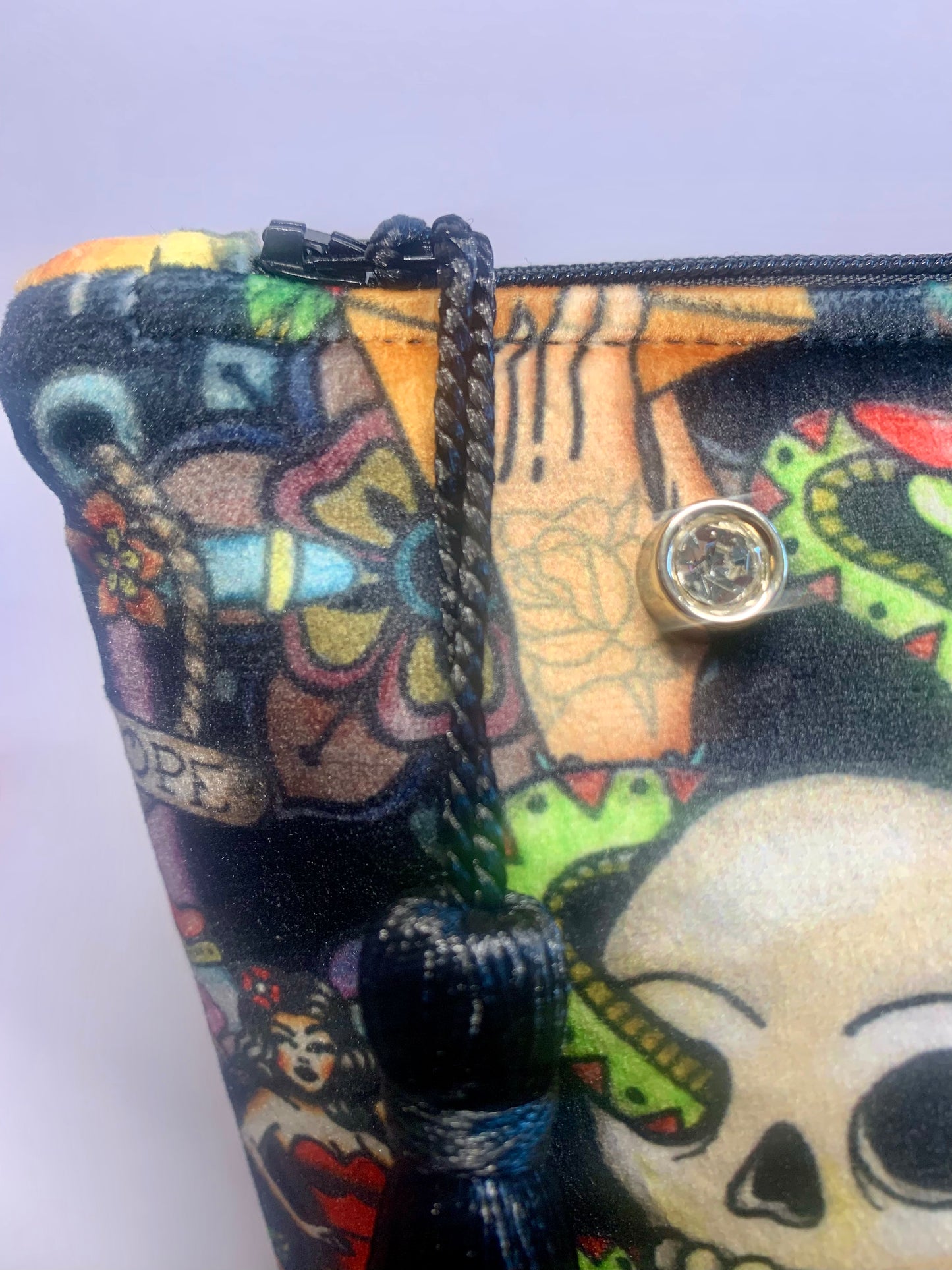 Tattoo design velvet Toiletry / Wash Bag
