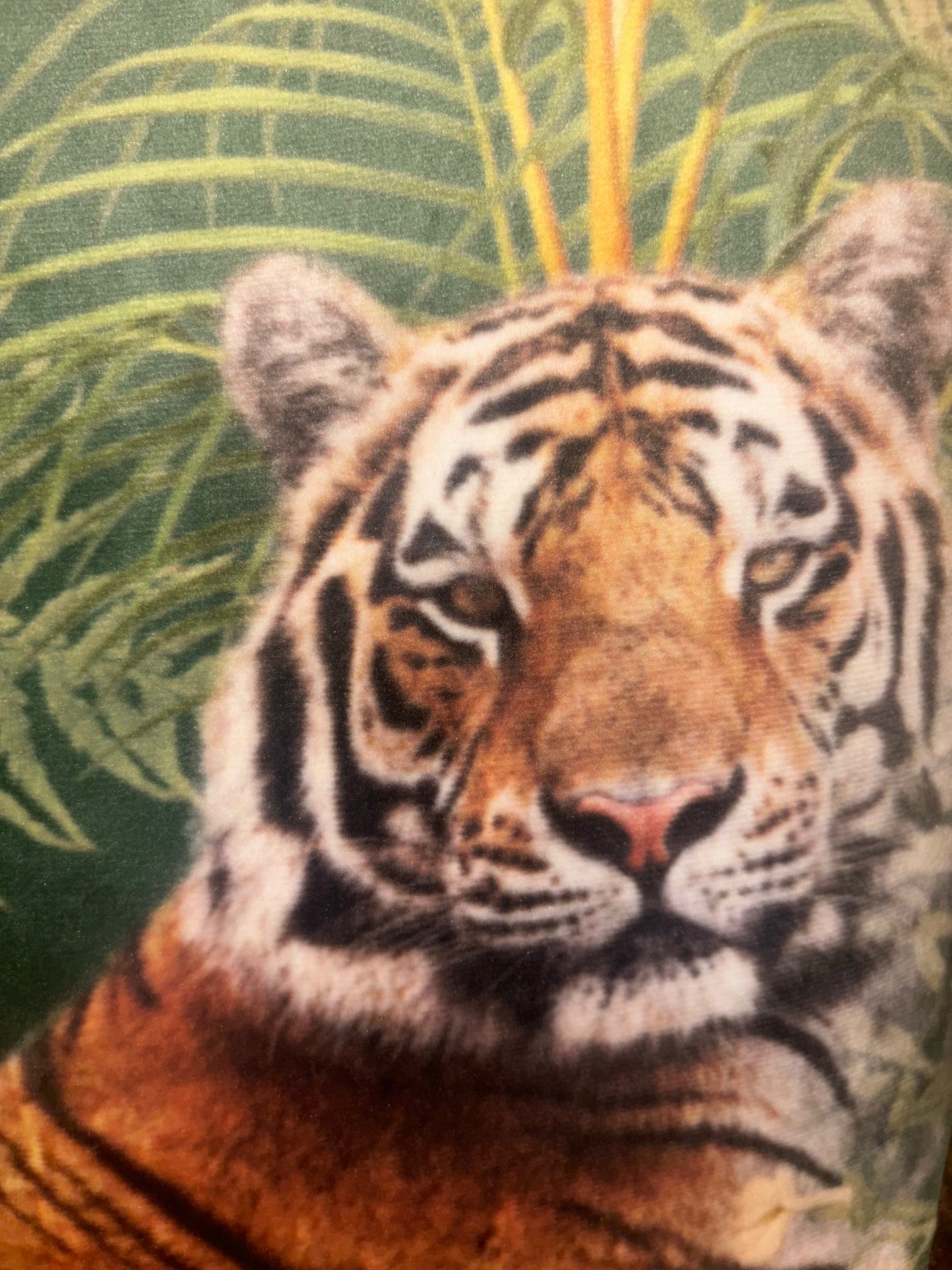 Tiger tropical Velvet Toiletry / Wash Bag