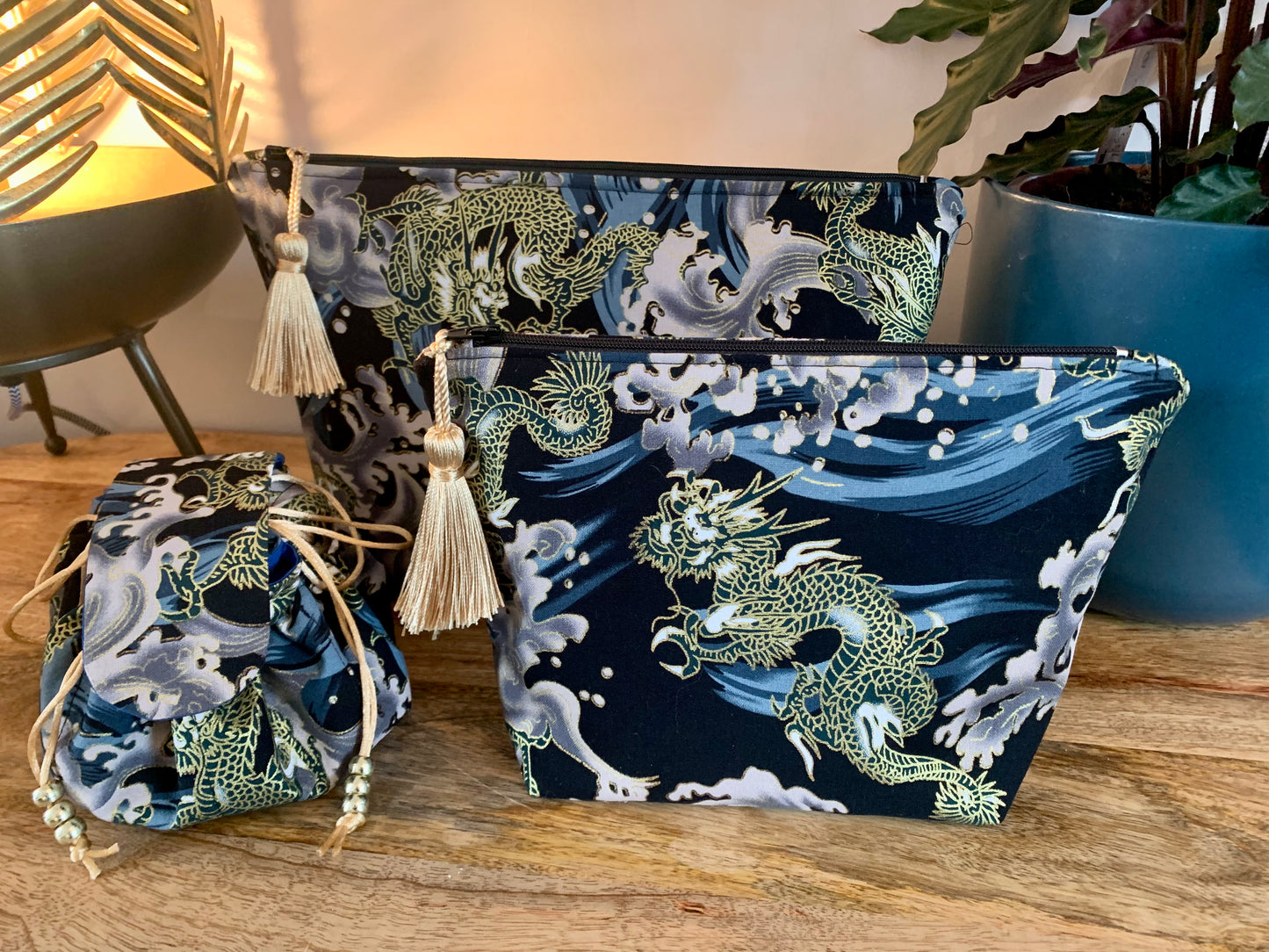 Jewellery pouch, Black lightning Dragons