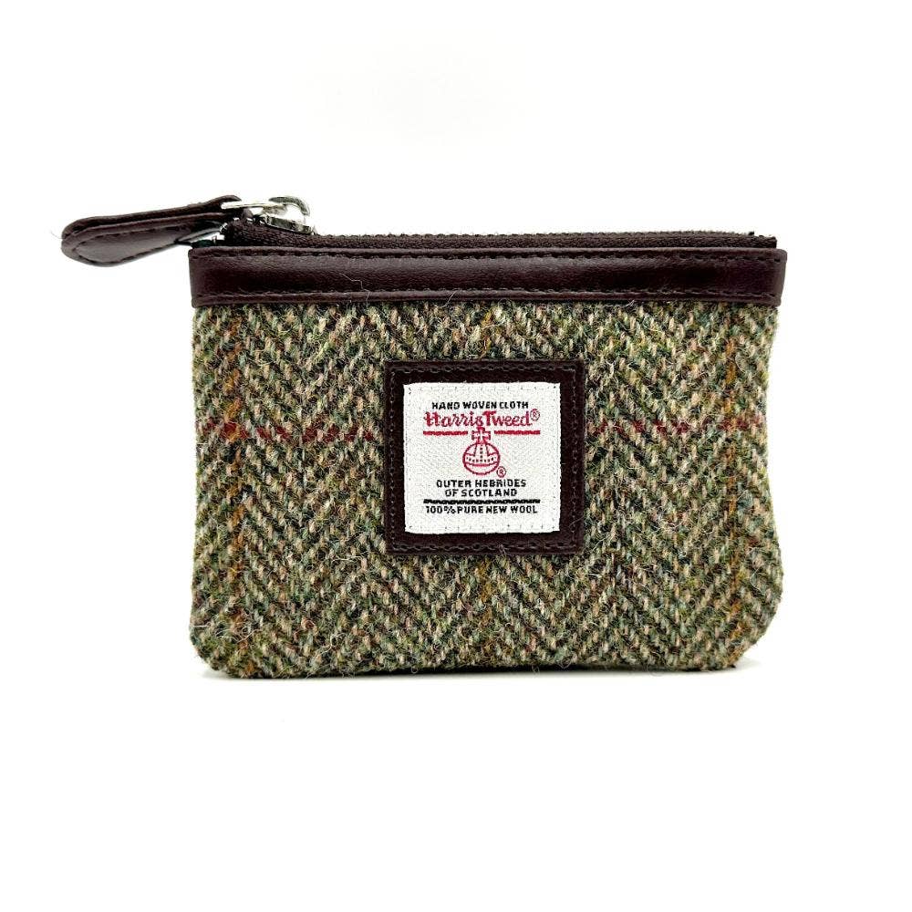 Harris Tweed Coin Purse Country Green