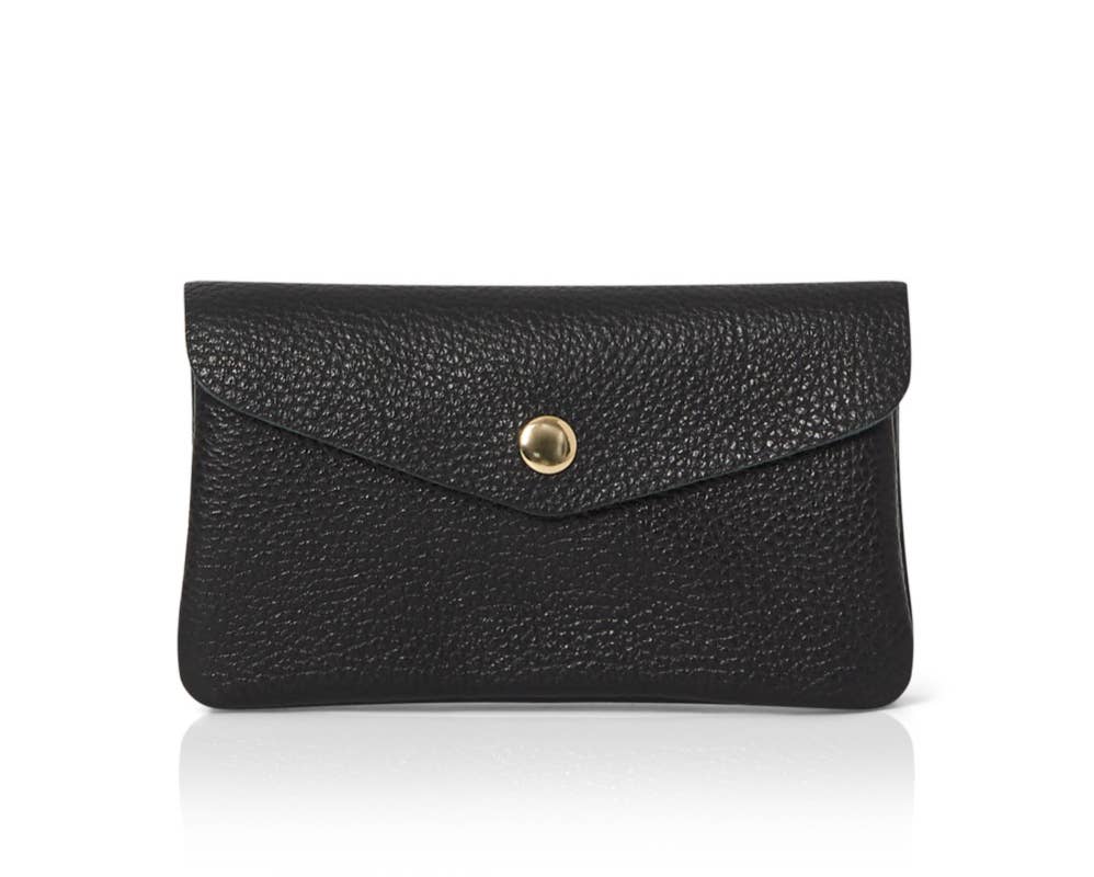 Genuine Leather Coin Bag Coin Purse And Card Holder-Medium: Gold