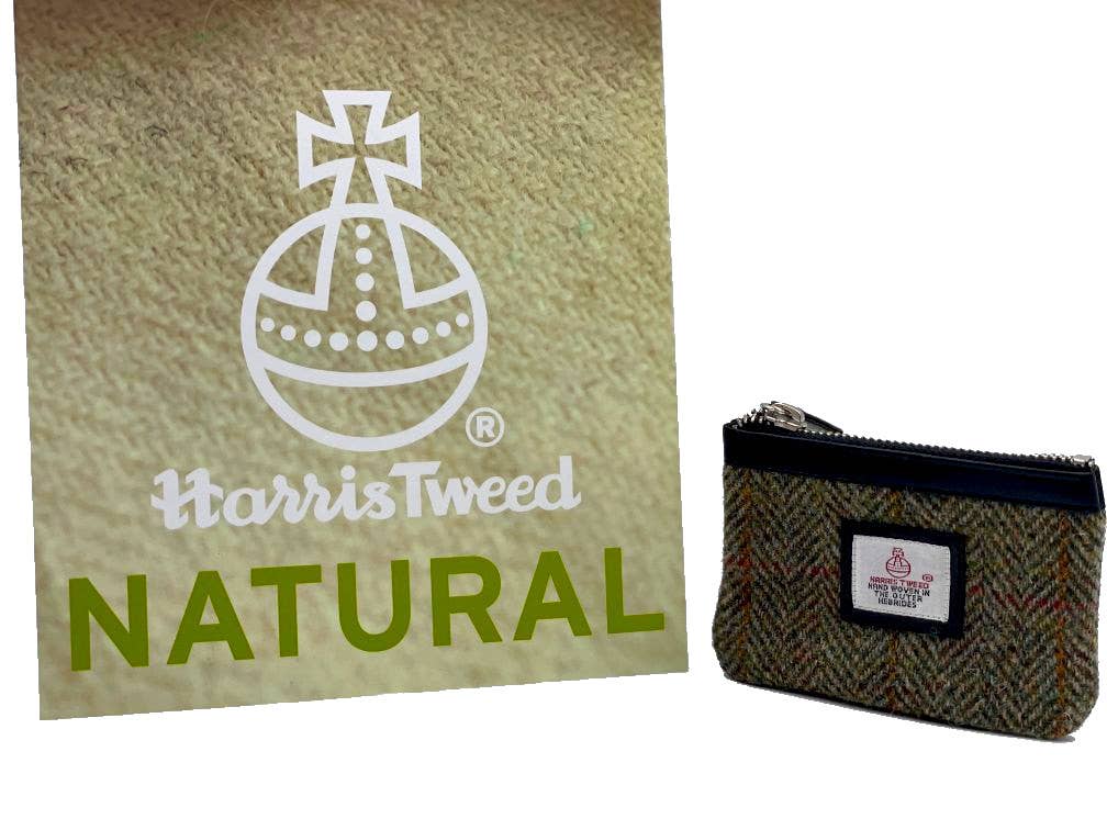 Harris Tweed Coin Purse Country Green