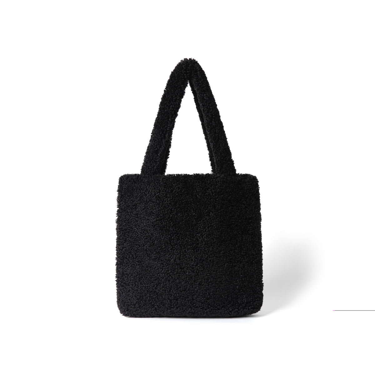 Women's Faux Shearling Tote Shoulder Bag: TAN