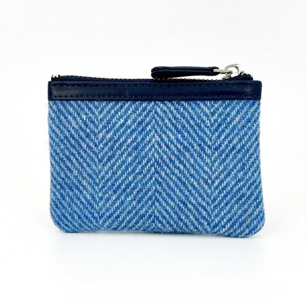 Harris Tweed Coin Purse Sky Blue