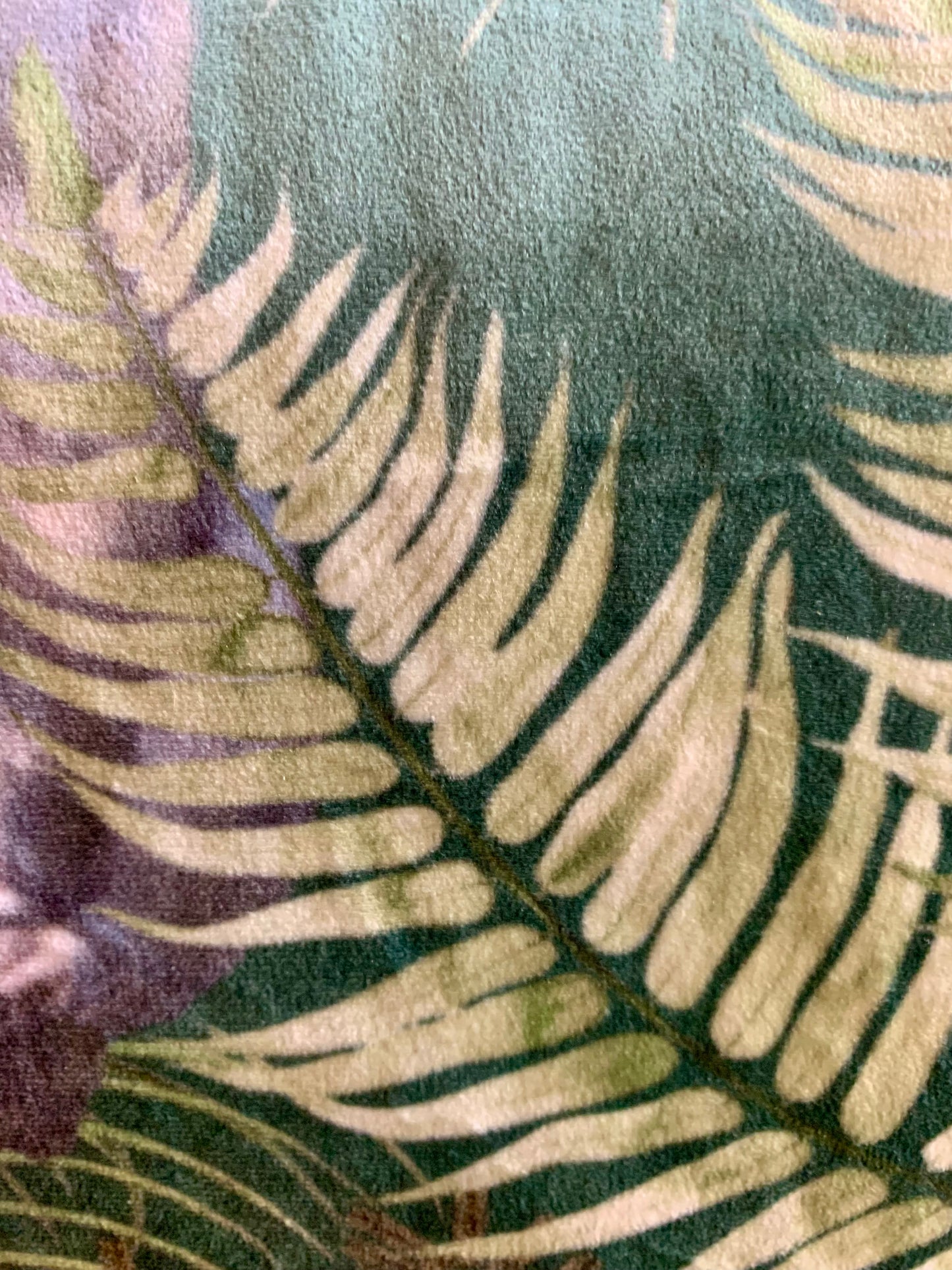 Elephant tropical Velvet Toiletry / Wash Bag