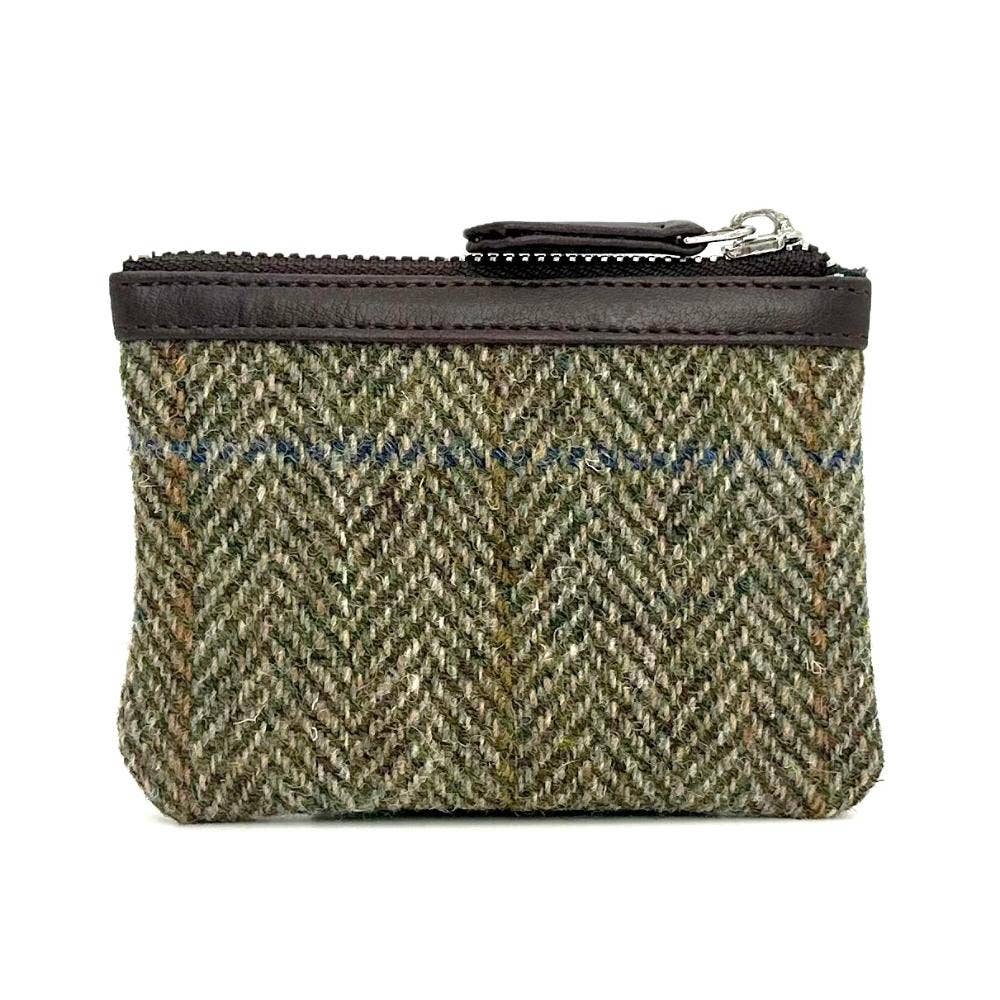 Harris Tweed Coin Purse Country Green