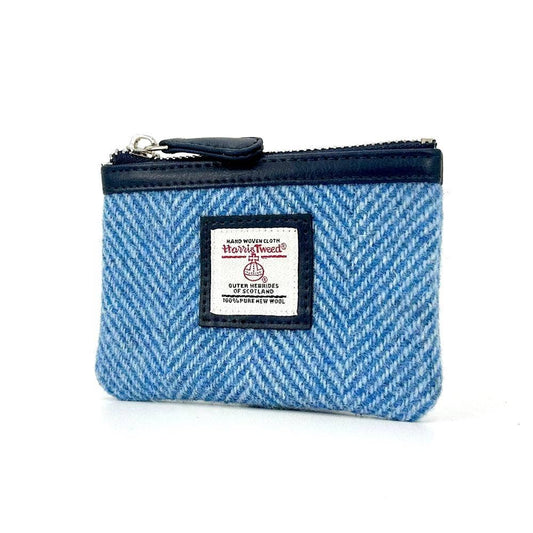 Harris Tweed Coin Purse Sky Blue